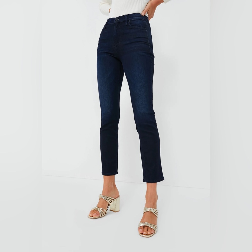 MOTHER Denim Jeans - Now or Never Mid Rise Dazzler Ankle - Size 24